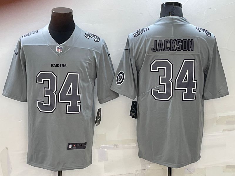 Men Oakland Raiders #34 Jackson Grey 2022 Nike Limited Vapor Untouchable NFL Jerseys->chicago bears->NFL Jersey